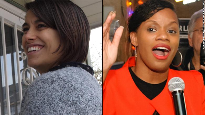Sara Innamorato, left, and Summer Lee both won state house primary races on Tuesday with the backing of the Democratic Socialists of America.