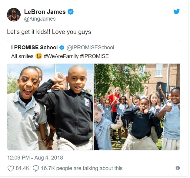 LeBron James repond