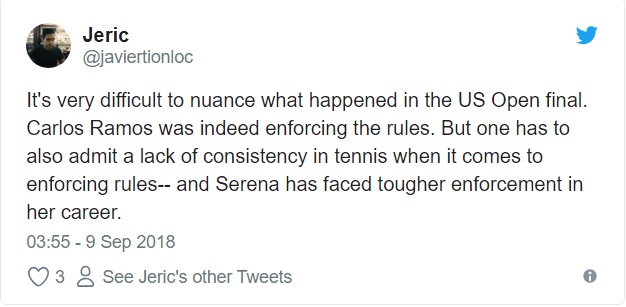 Fans agreed with Serena2 Fans agreed with Serena2