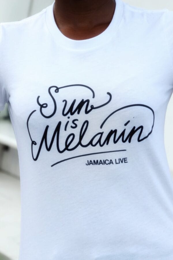 White Women T-Shirt “Sun is Melanin” - Image 3