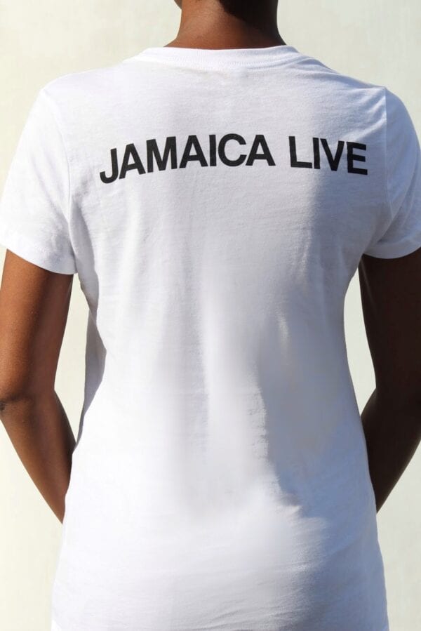 White Women T-Shirt “Yaad” NO FAKE WEED - Image 3