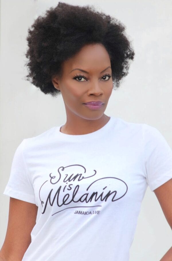 White Women T-Shirt “Sun is Melanin”
