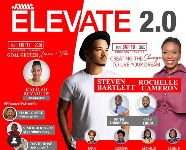 Poster for Elevate 2.0 by JMMB, 2020