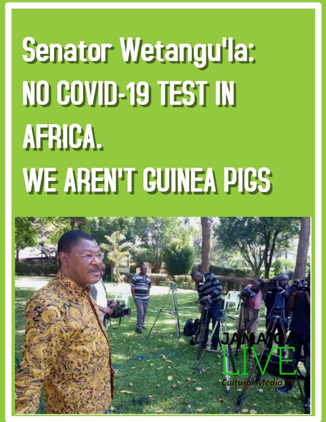 Wetangu'la has called on African leaders to reject COVID-19 vaccine test on the continent. Photo: Moses Wetangula.