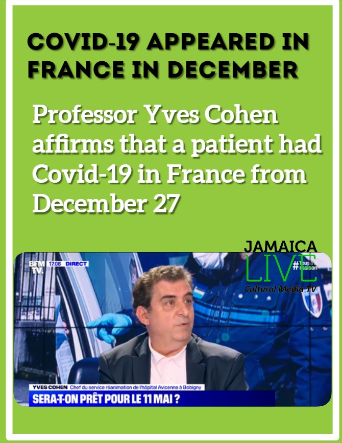 Professor Yves Cohen affirms that a patient had Covid-19 in France from December 27