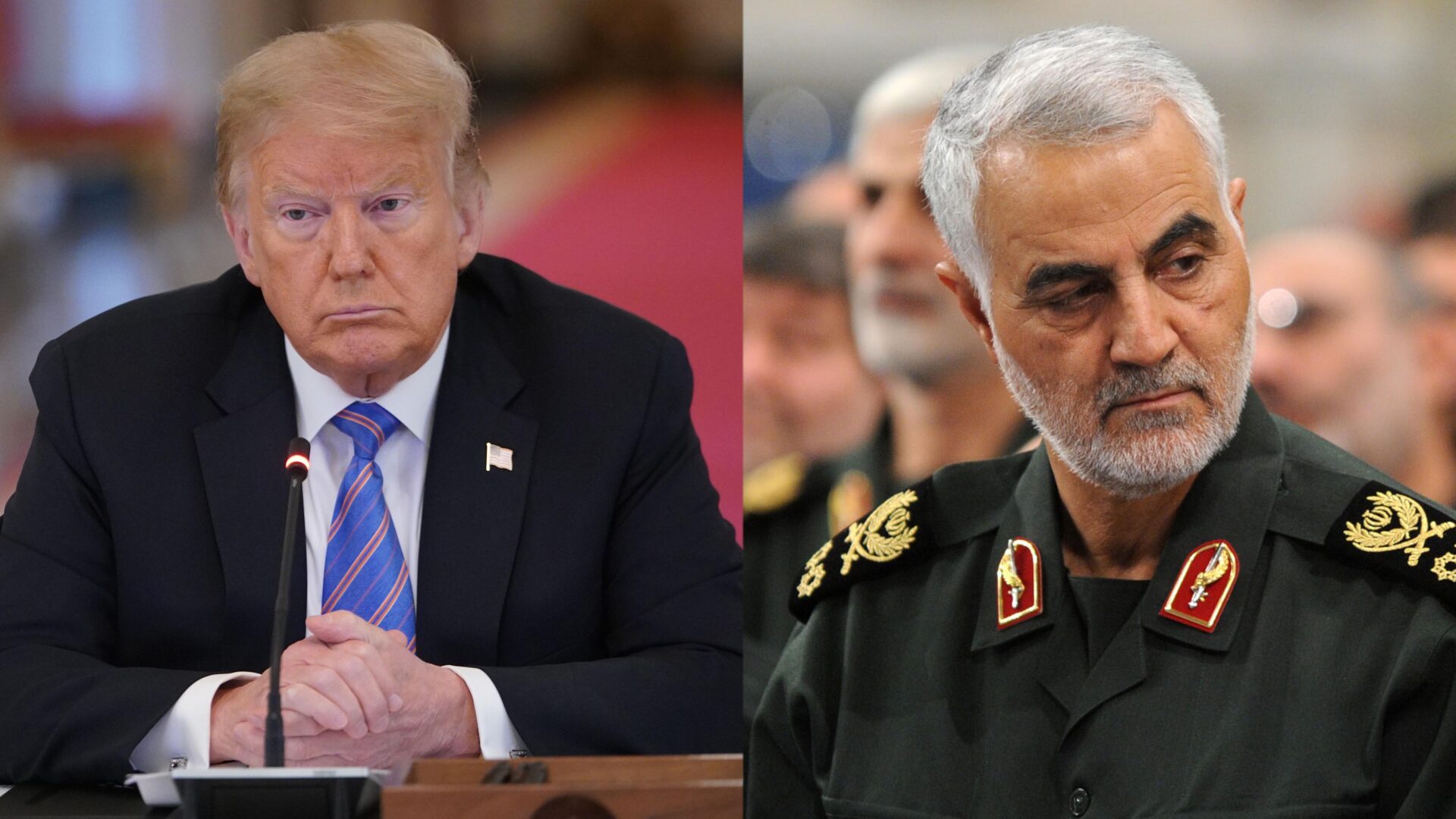 General Qassem Soleimani and President Trump