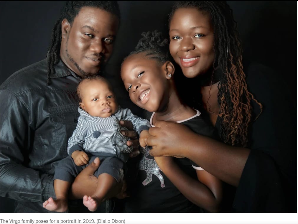 The Virgo family poses for a portrait in 2019. (Diallo Dixon)