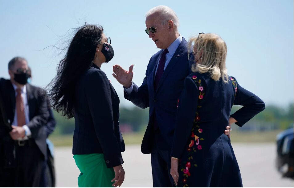Rashida confronts Biden