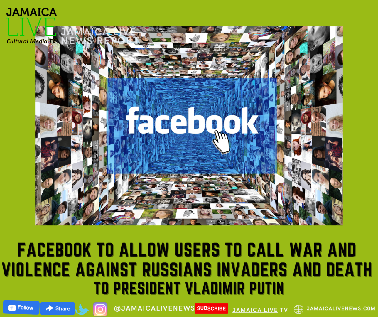 FACEBOOK TO ALLOW WAR