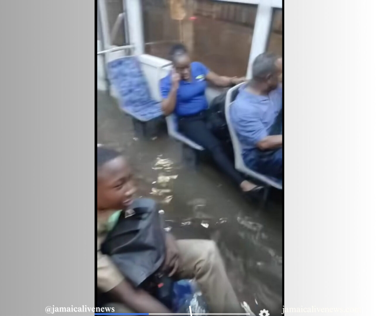 flooded bus